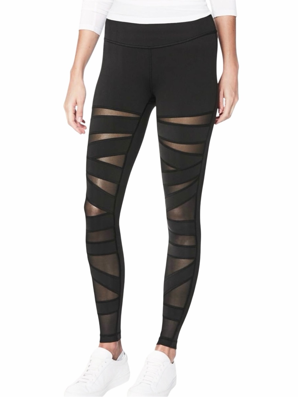Lululemon Wunder Under Leggings Hi-Rise Tech Mesh Black Size 6